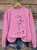 Cat Mom Letter Print Sweatshirt