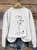 Cat Mom Letter Print Sweatshirt