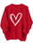 Casual Loose Heart/Cordate Crew Neck Sweatshirt