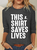 This Shirt Saves Lives Casual Long Sleeve Shirt
