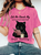 Let Me Check My GIVEASHITOMETER Nope, Nothing Funny Cat Print T-Shirt