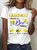 Personalized Grandma With Grandkids Sunflower Bee Butterfly Cotton T-Shirt