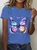 Iridescent Butterfly Cotton T-Shirt