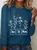 Autism Bundle Retro Wildflower Autism Bundle Casual Long Sleeve Shirt