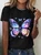 Iridescent Butterfly Cotton T-Shirt
