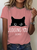 Judging You Sarcastic Cat Cotton T-Shirt