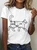 Cat Petting Chart Cotton T-Shirt
