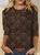 Women's Retro Ethnic Pattern Prints Casual Long Sleeve Shirt