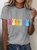 Women's Easter Bunny Funny Casual Cotton Crew Neck Short SleeveT-Shirt