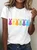 Women's Easter Bunny Funny Casual Cotton Crew Neck Short SleeveT-Shirt