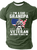I'm A Dad, Grandpa And A Veteran, Nothing Scares Me Cotton T-Shirt