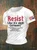 Men's Retro Resist Like It's 1938 Germany It Took The Nazis One Month,3weeks,2days,8 Hours And 40 Minutes To Dismantle A Constitutional Republic Reject Dictatorship & Project 2025 Print T-Shirt