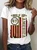 Gulf Of Usa America Funny Usa Flag Cotton T-Shirtq