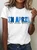 In April We Wear Blue Cotton T-Shirt