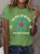 Women's Gulf Of Mexico Print Round Neck T-Shirt