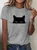 Cute Cat Cotton T-shirt
