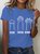 Rock Paper Scissors Funny Cat Paw Cotton T-shirt