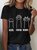 Rock Paper Scissors Funny Cat Paw Cotton T-shirt
