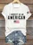 Women's I Identify As An American Printed T-shirt