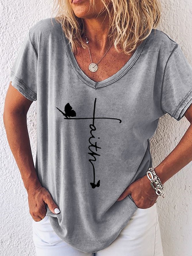 Butterfly Faith Women's Short Sleeve T-shirt