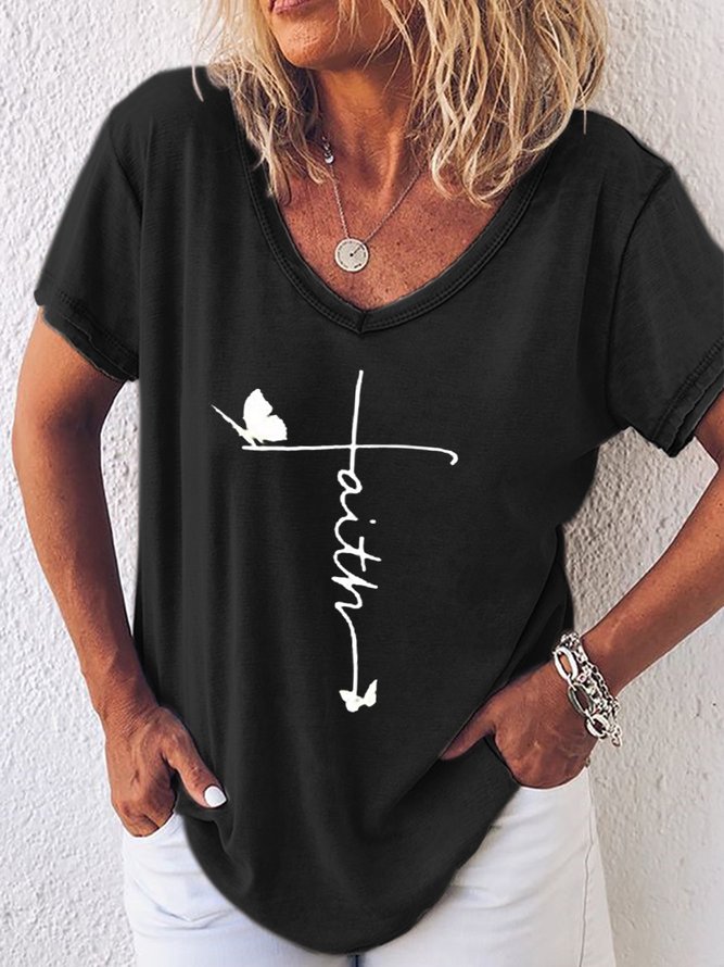 Butterfly Faith Women's Short Sleeve T-shirt