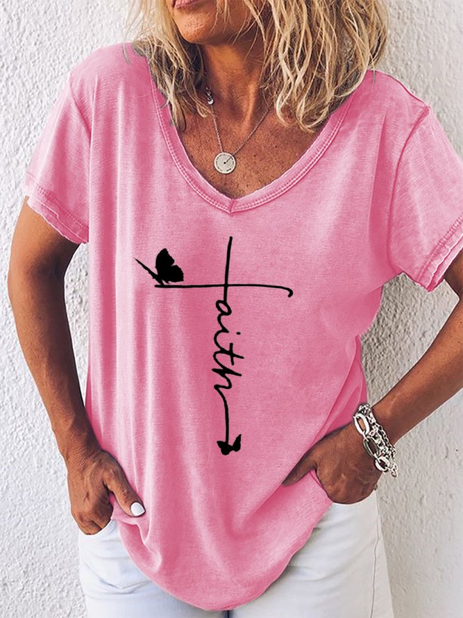 Butterfly Faith Women's Short Sleeve T-shirt