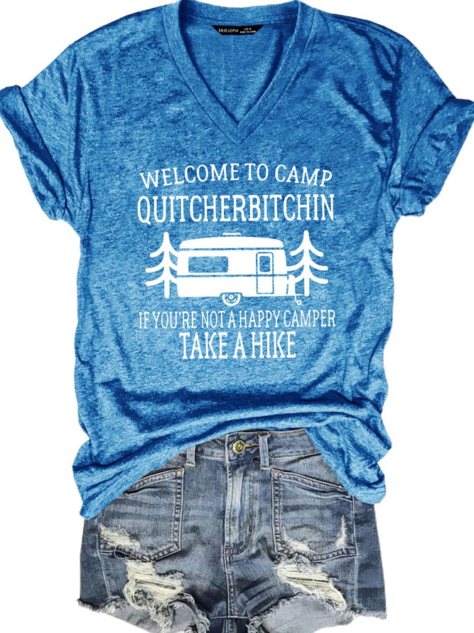 Funny Letter Short Sleeve T-Shirt