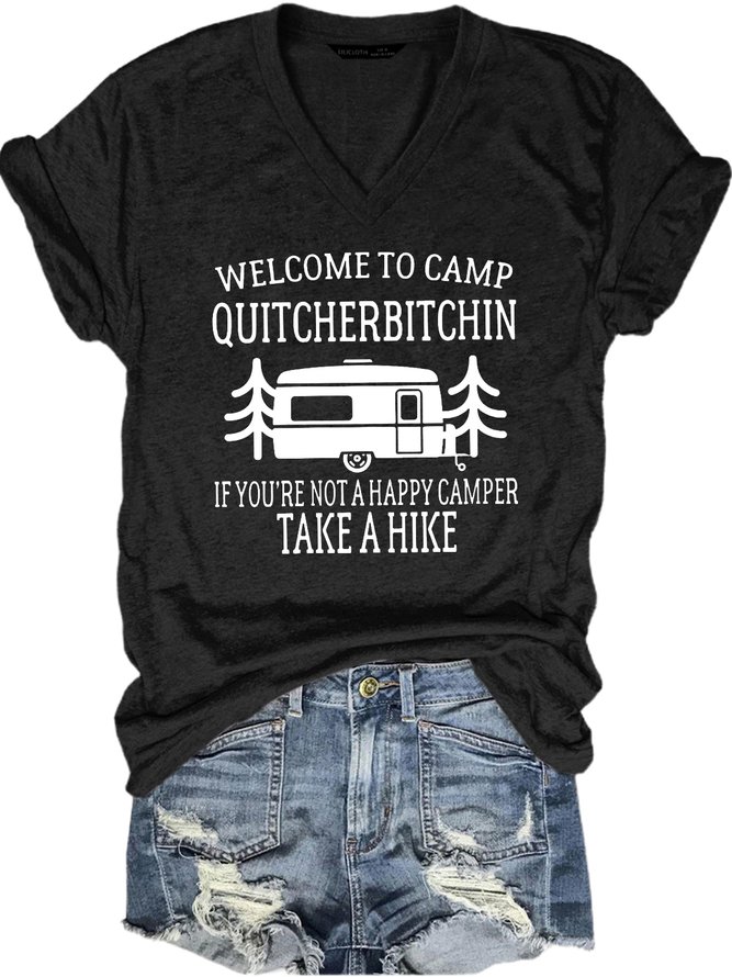 Funny Letter Short Sleeve T-Shirt