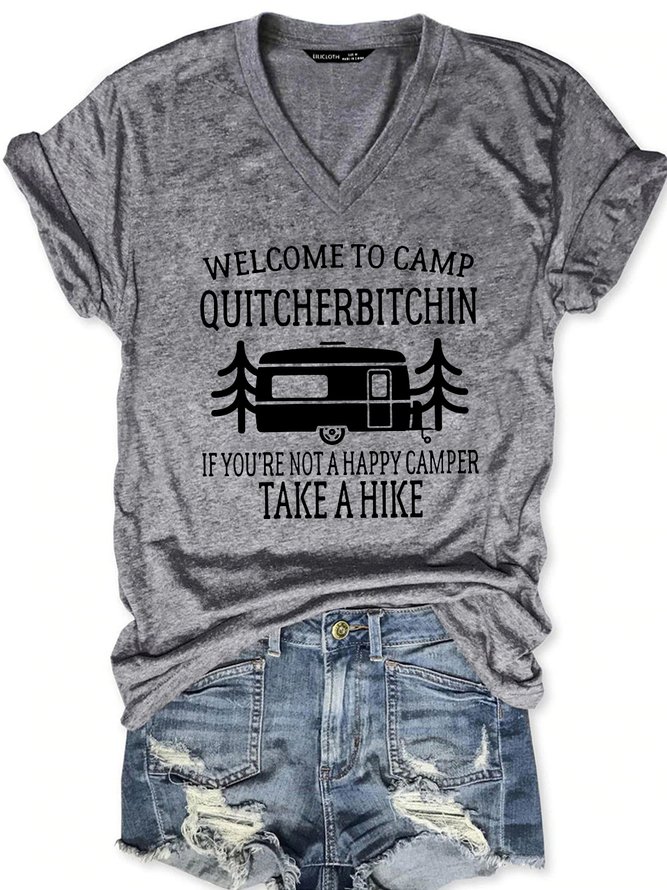 Funny Letter Short Sleeve T-Shirt