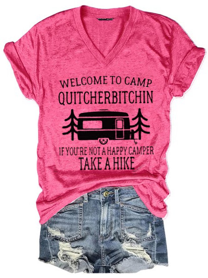 Funny Letter Short Sleeve T-Shirt