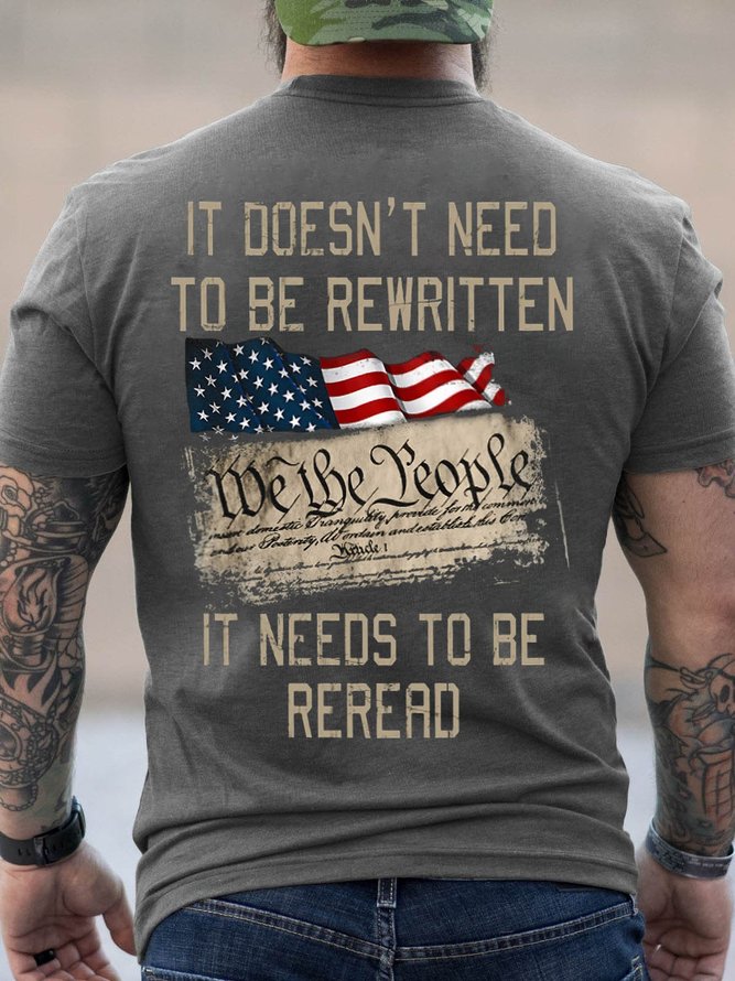 It Doesn't Need To Be Rewritten Men's Short Sleeve T-Shirt
