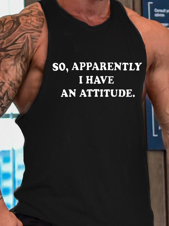 Obviously I Have An Attitude Men‘s Tank