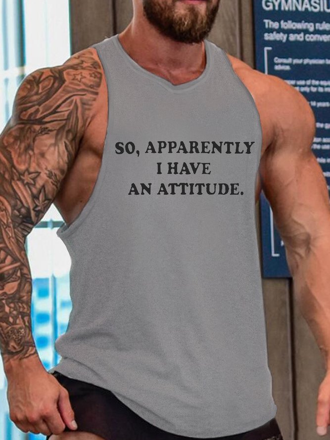 Obviously I Have An Attitude Men‘s Tank