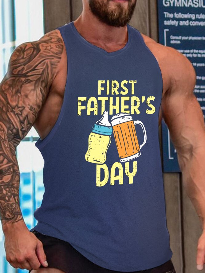 First Father's Day New Father Gift Tank Top