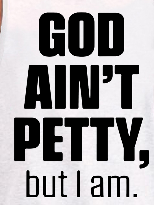 Men's I'm Petty Funny Print Casual Knit Tank