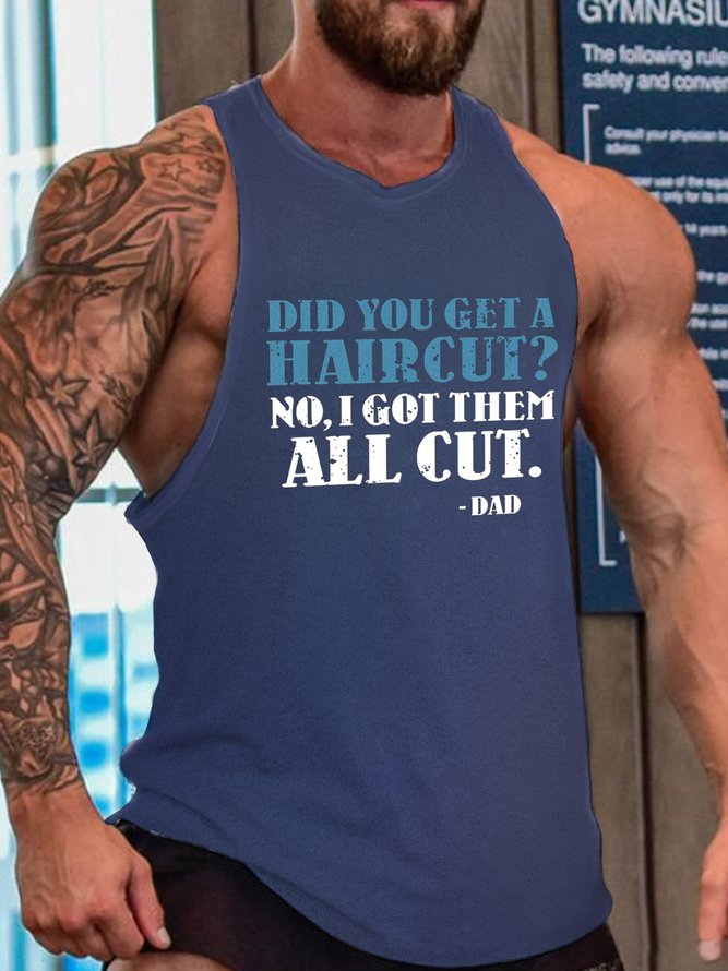 Funny Father's Day Gift Crew Neck Tank Top