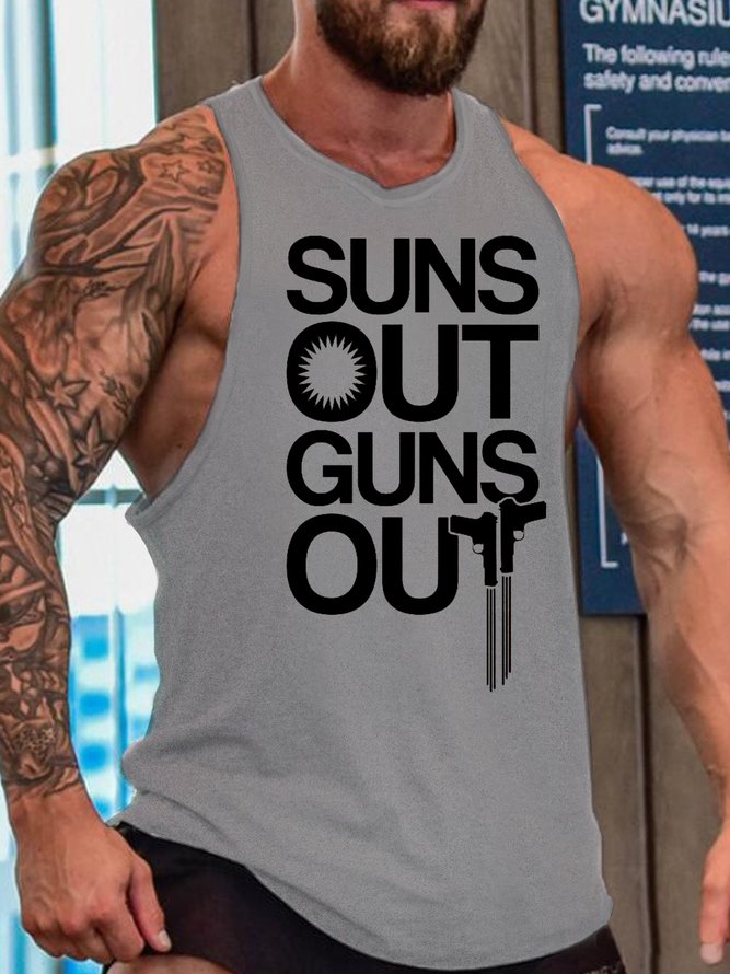 SUNS OUT GUNS OUT MEN'S TANK TOP