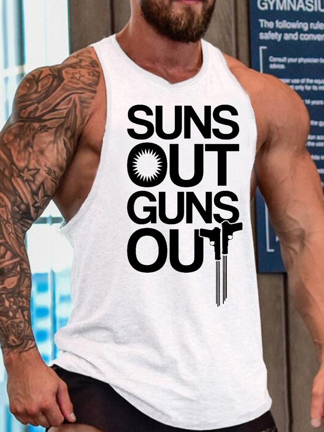 SUNS OUT GUNS OUT MEN'S TANK TOP