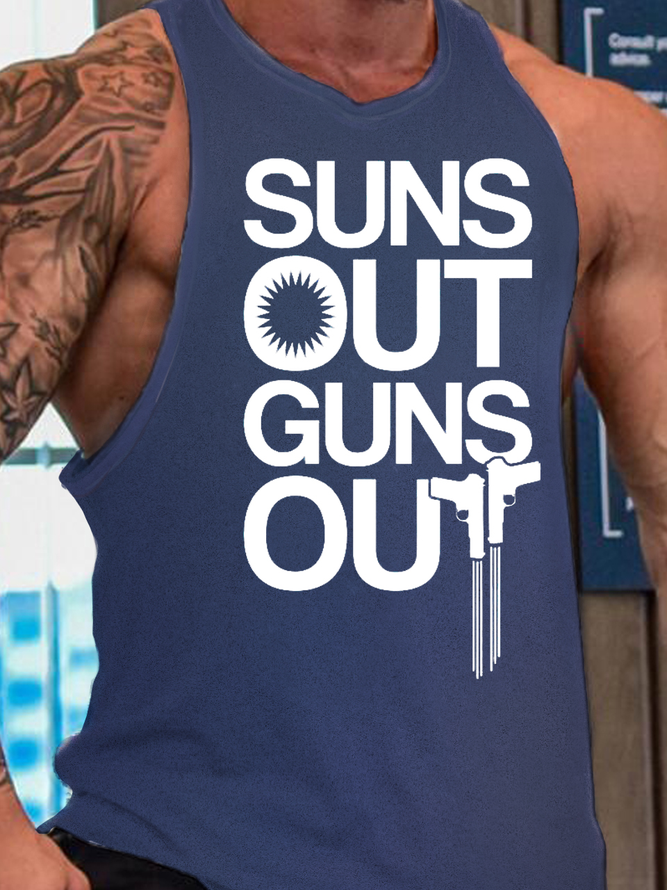 SUNS OUT GUNS OUT MEN'S TANK TOP