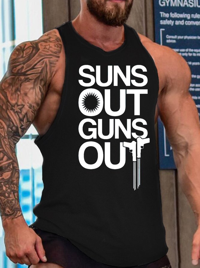 SUNS OUT GUNS OUT MEN'S TANK TOP