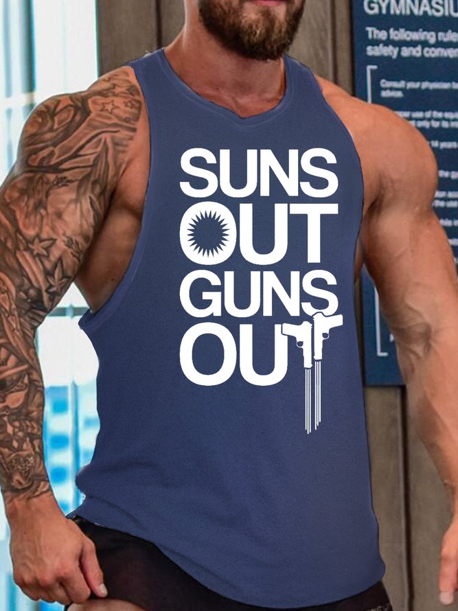 SUNS OUT GUNS OUT MEN'S TANK TOP