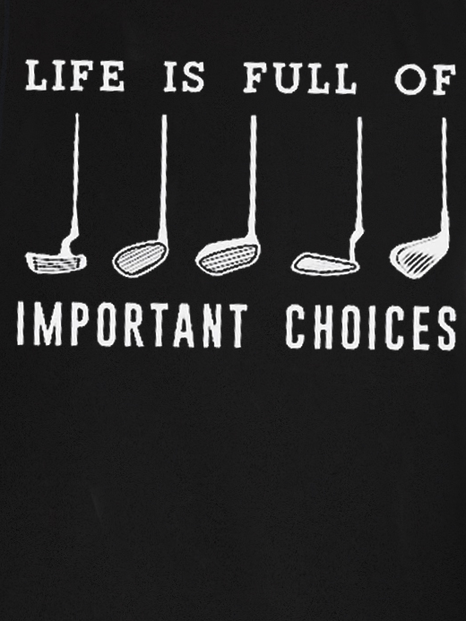 Men's Casual Life Is Full Of Important Choice Knit Tank