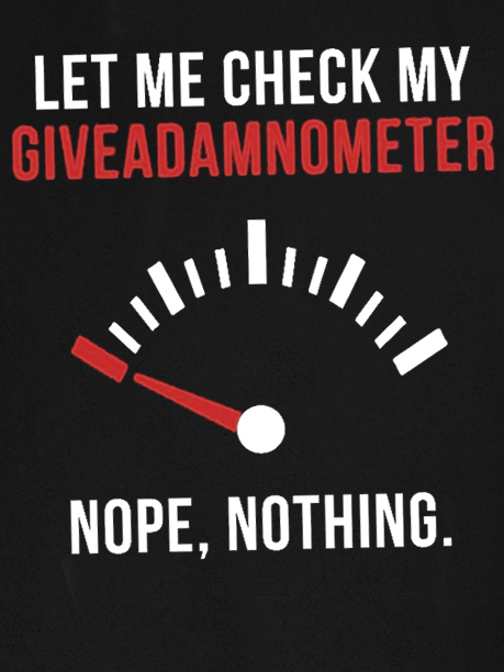 Humorous Graphic Novelty Funny Let Me Check My Giveadamnometer  Casual Sleeveless Tank Top