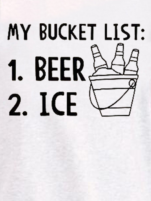 Men's Beer and Ice Funny Casual Sleeveless Knit Tank