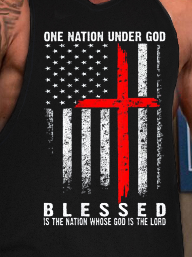 Blessed Is The Nation Whose God Is The Lord Men's Tank Top