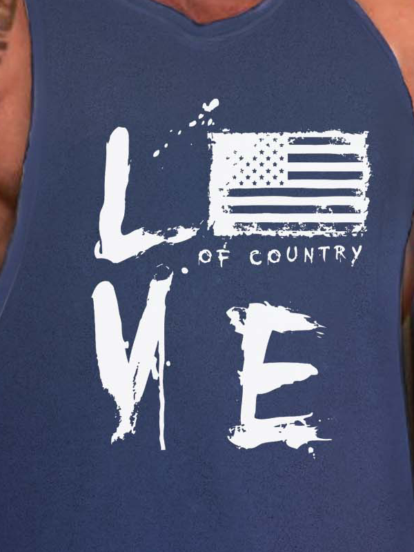 American flag Sleeveless Casual Tank Top