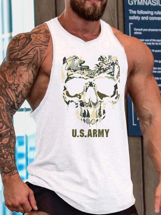 Veterans Crew Neck Sleeveless Tank Top