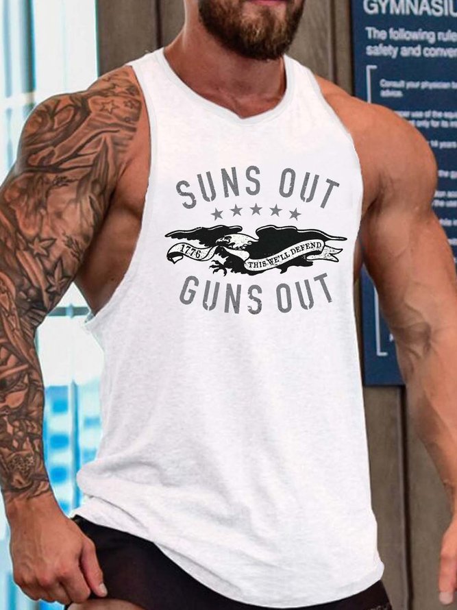 sea eagles men’s Casual Crew Neck Tank Top