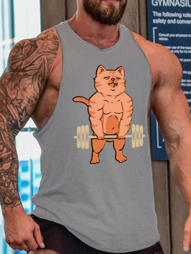 Muscle Cat Men's Loose Basics Tank Top