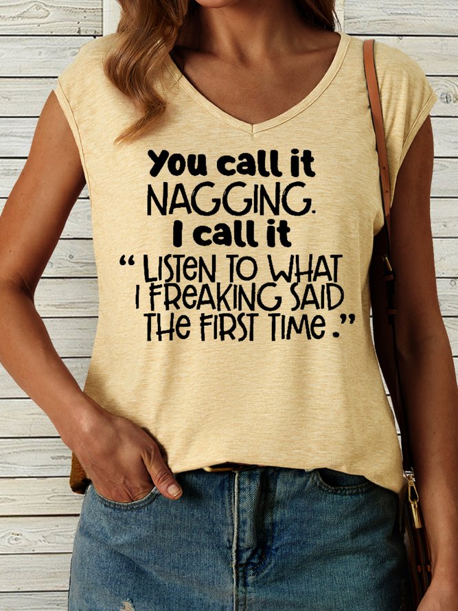 Women's Funny You Call It You Nail It Casual Tank Top